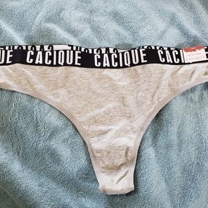 Nwt 18/20 gray Cacique thong